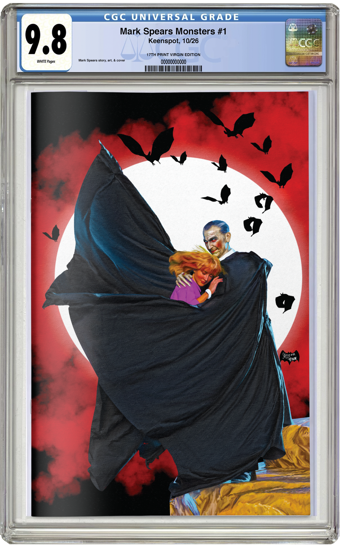 PREORDER: CGC 9.8 Mark Spears Monsters #1 7th Printing Batman #423 Homage Red Virgin NYCC EXCLUSIVE VARIANT