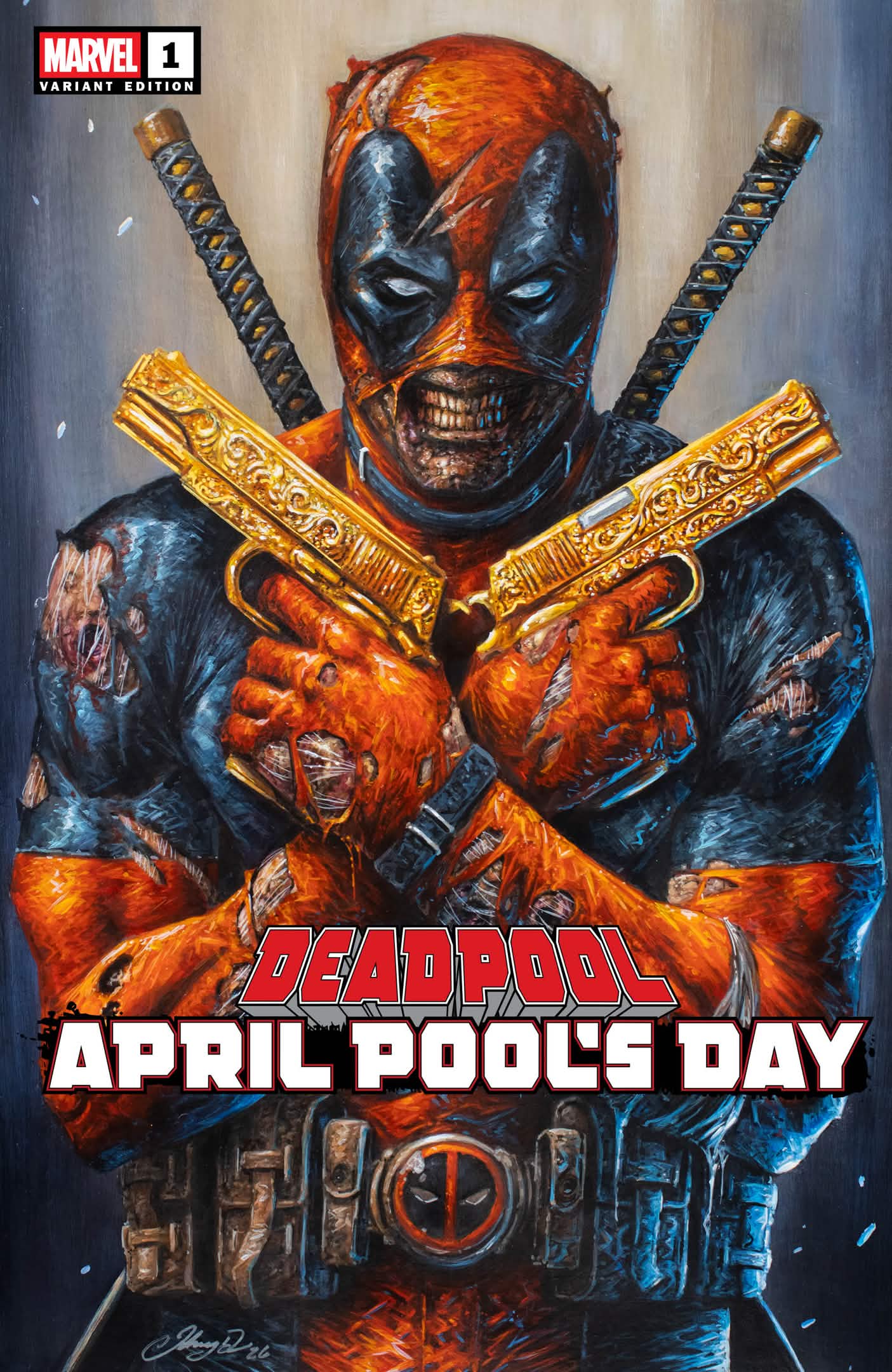 Deadpool: April Pool's Day #1 Johnny Desjardins Exclusive Trade Dress Variant