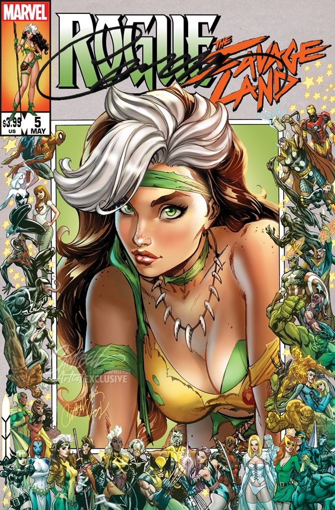 Rogue: The Savage Land #5 JSC Artist EXCLUSIVE SIGNED "Border"