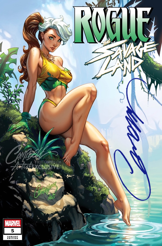 Rogue: The Savage Land #5 JSC Artist EXCLUSIVE SIGNED "Pond"