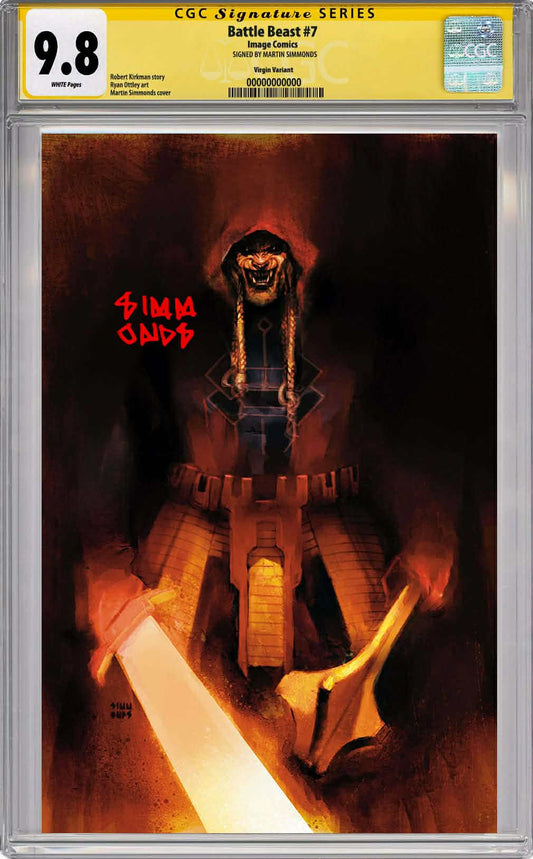 CGC 9.8 PREORDER: Invincible Universe: Battle Beast #7 SIGNED Martin Simmonds Megacon 2026 Exclusive Virgin Variant