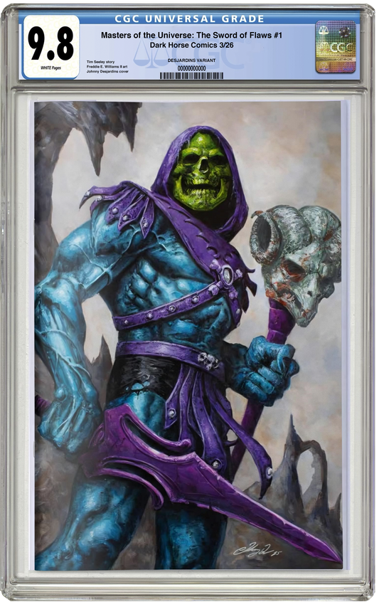 PREORDER: CGC 9.8 Masters of the Universe: The Sword of Flaws #1 Johnny Desjardins Megacon 2026 Exclusive Virgin Variant