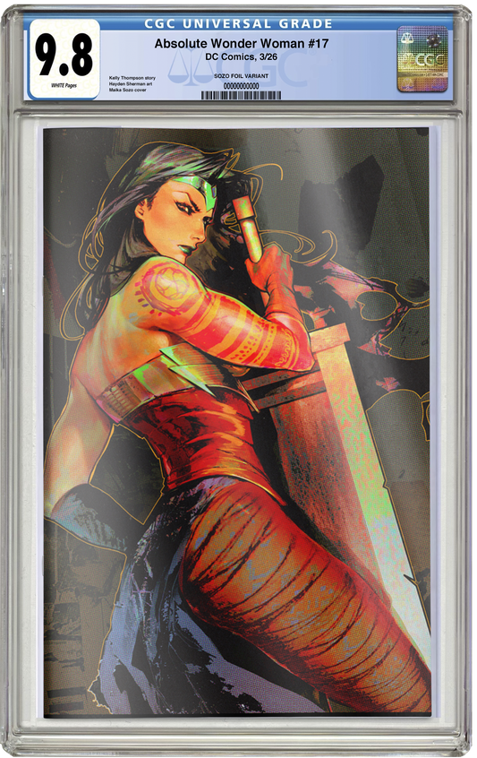 PREORDER: CGC 9.8 Absolute Wonder Woman #17 Sozomaika C2E2 2026 Exclusive Foil Virgin Variant