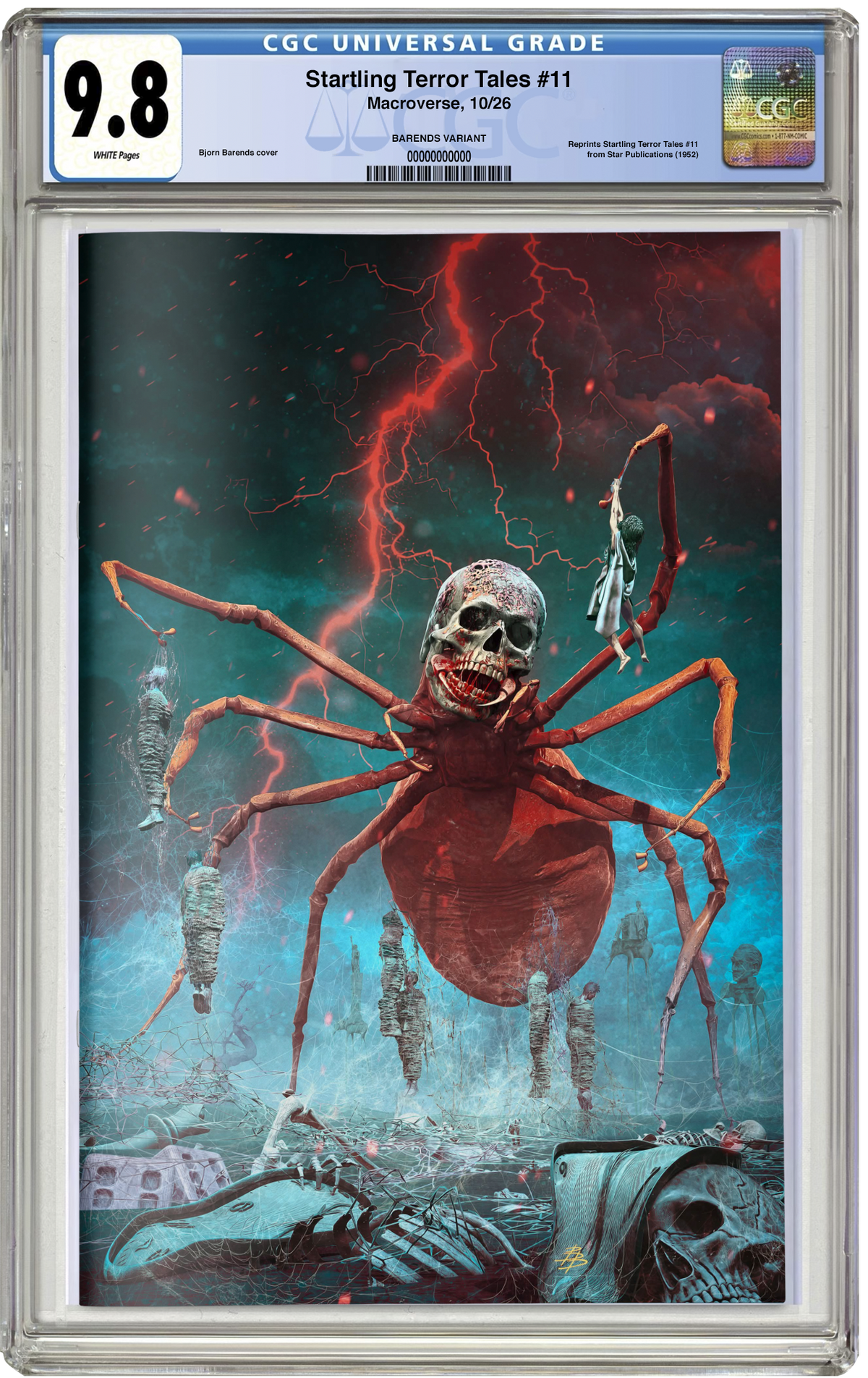 PREORDER: CGC 9.8 Startling Terror Tales #11 Precode Authentic Edition Bjorn Barends VIRGIN