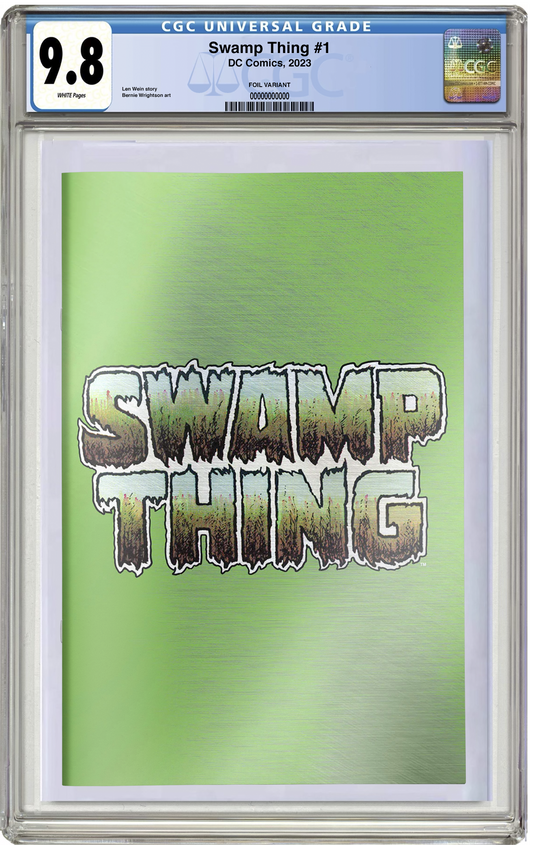 CGC 9.8 Swamp Thing #1 GREEN FOIL LOGO 1972 Reprint - Print Count LTD 500