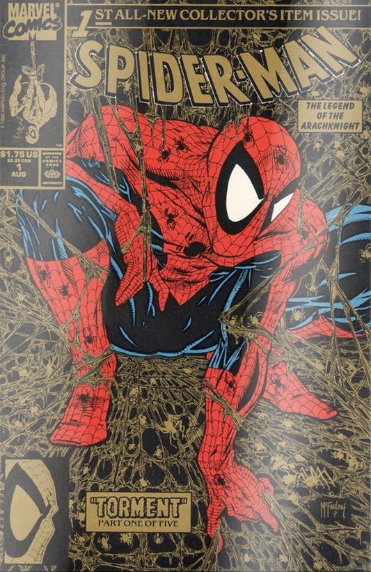 Spider-Man #1 (1990) MEXICAN Foil GOLD Reprint Variant