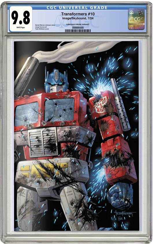 PREORDER: CGC 9.8 Transformers #10 Tyler Kirkham Megacon 2026 Exclusive Battle Damaged Virgin Variant