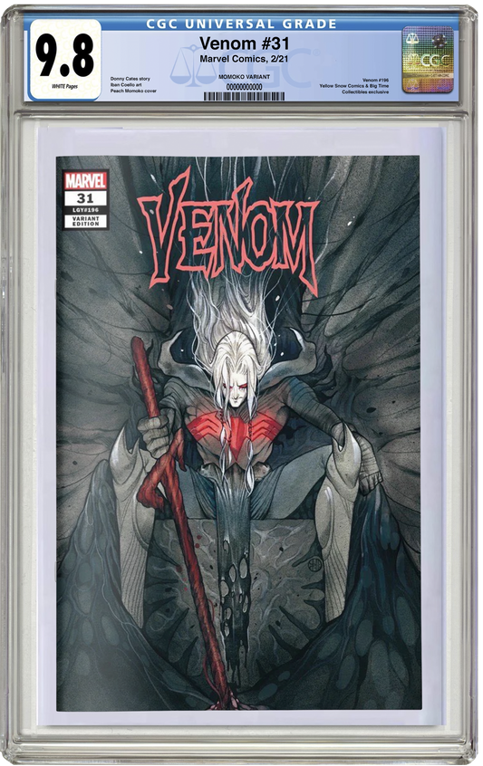 LTD RESTOCK Black Friday Deal: PREORDER: CGC 9.8 Venom #31 Peach Momoko Trade Dress Variant