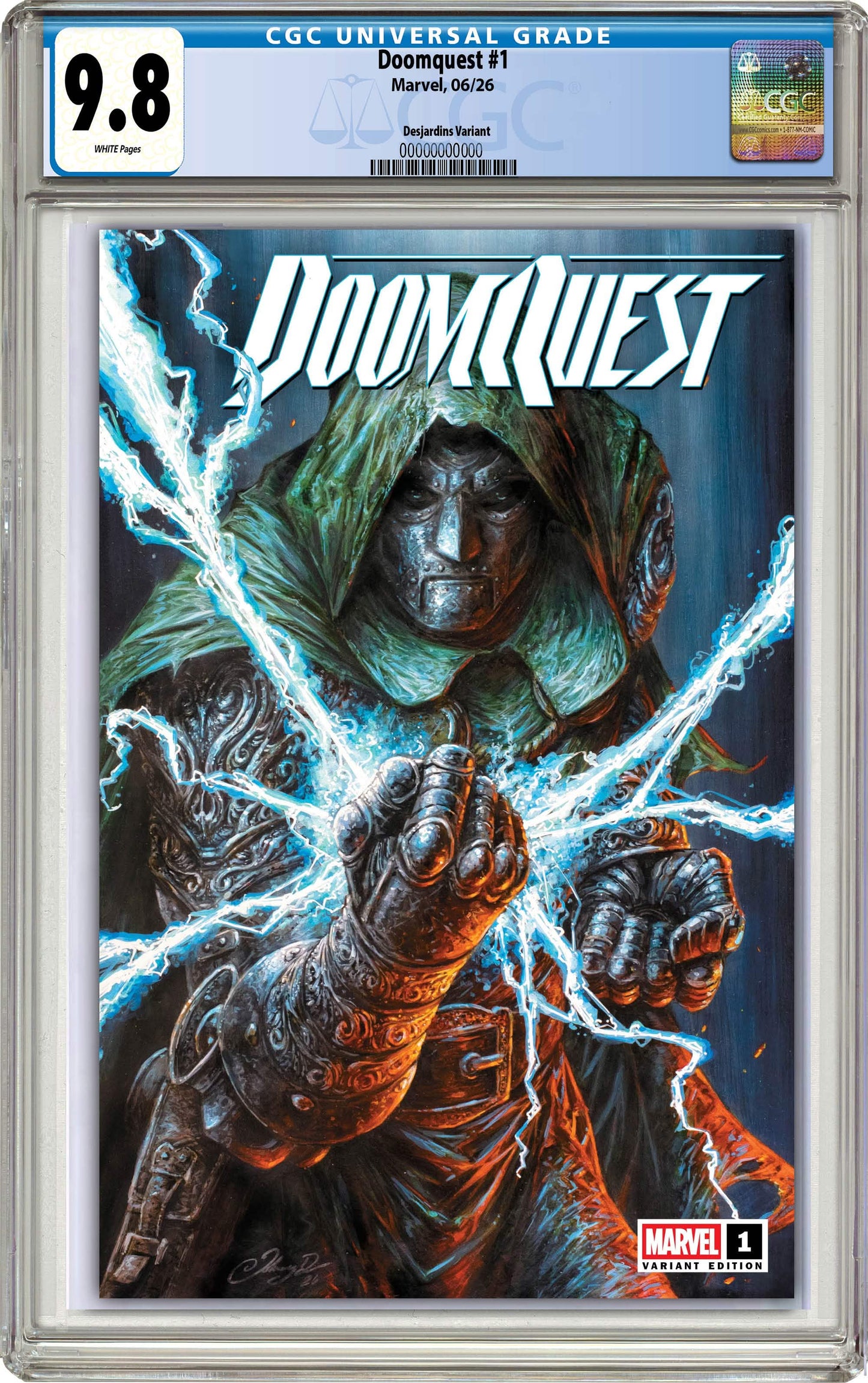 PREORDER: CGC 9.8 Doomquest #1 Johnny Desjardins Trade Exclusive
