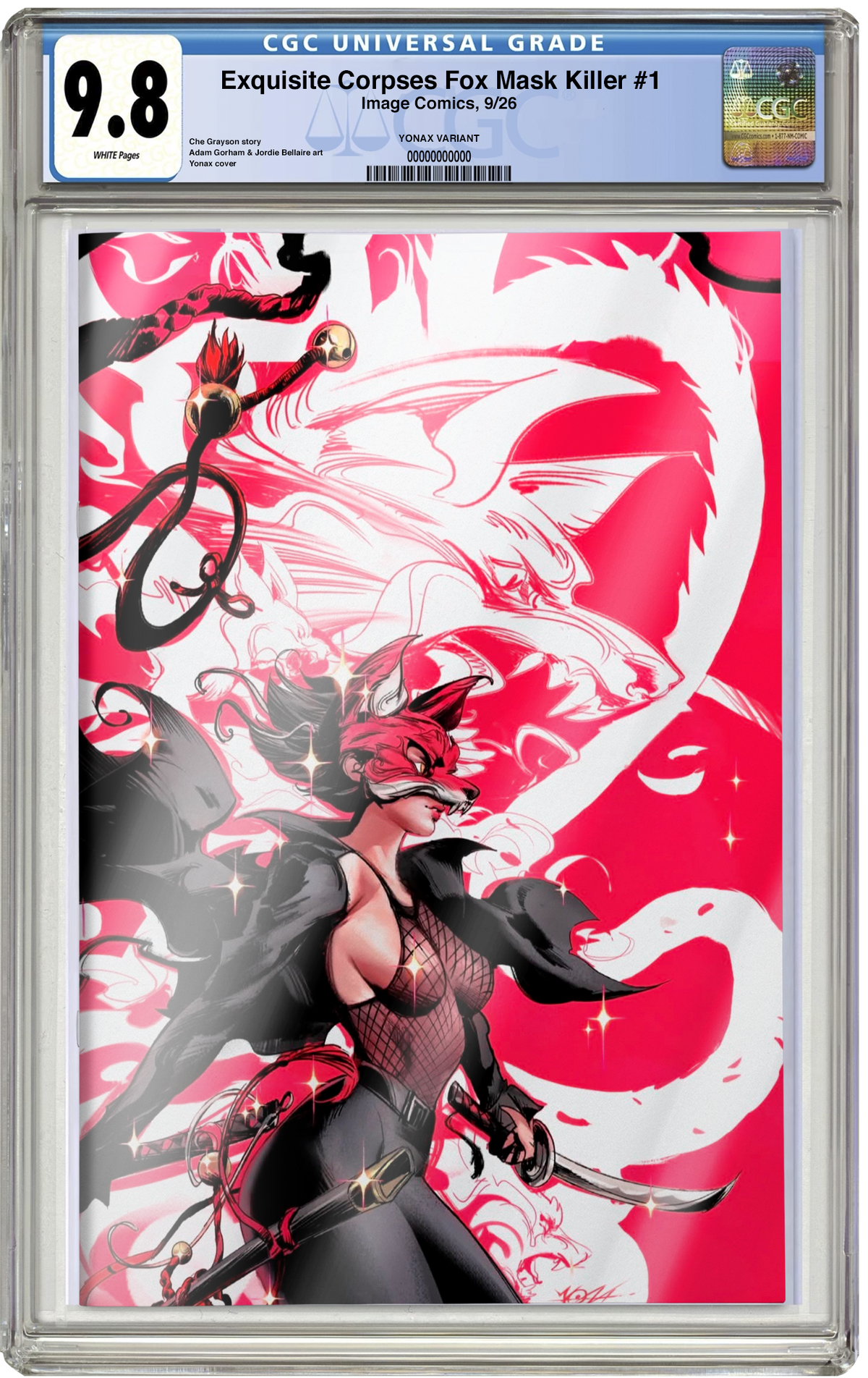 PREORDER: CGC 9.8 Exquisite Corpses: Fox Mask Killer #1 Virgin Foil Yona NYCC EXCLUSIVE