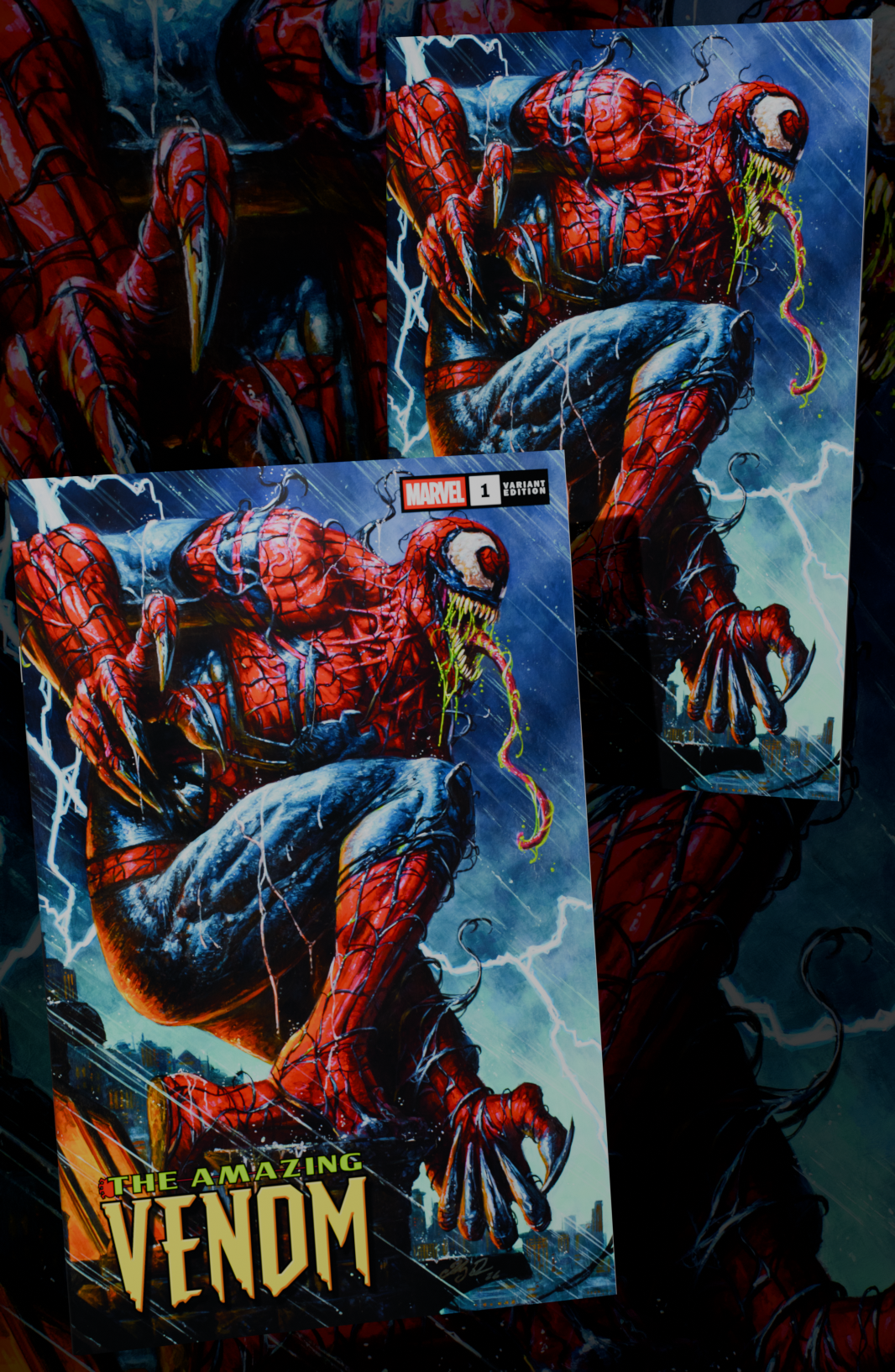 PREORDER: Amazing Venom #1 Johnny Desjardins SET OF TWO Trade and Virgin NYCC EXCLUSIVE VARIANTS